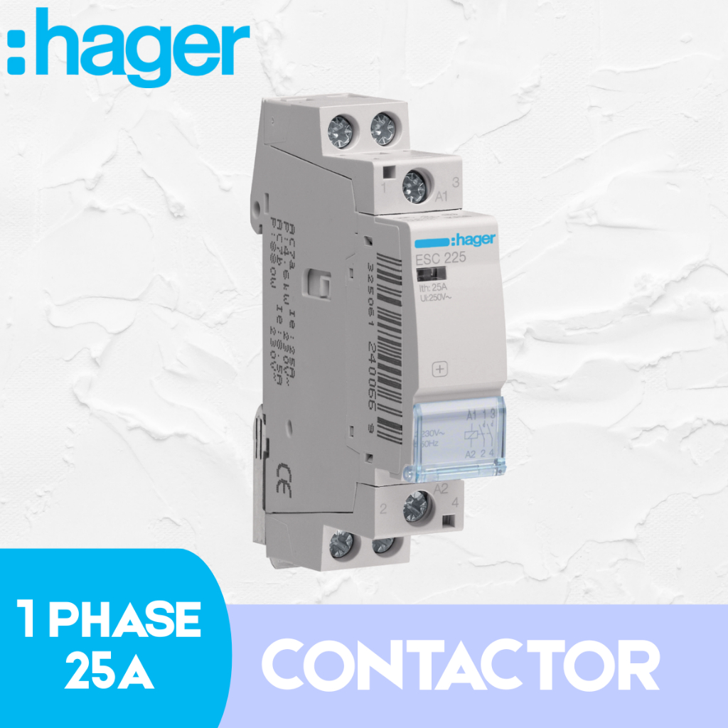 HAGER CONTACTOR 1 PHASE 25A