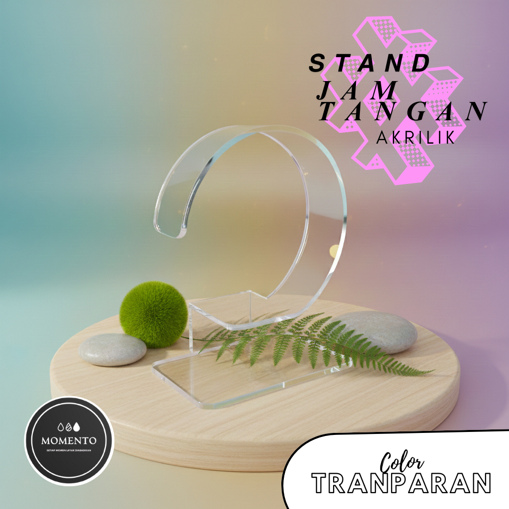 Display Jam Tangan Akrilik Tempat Pajangan Minimalis untuk Etalase Toko dan Hiasan Ready Stock