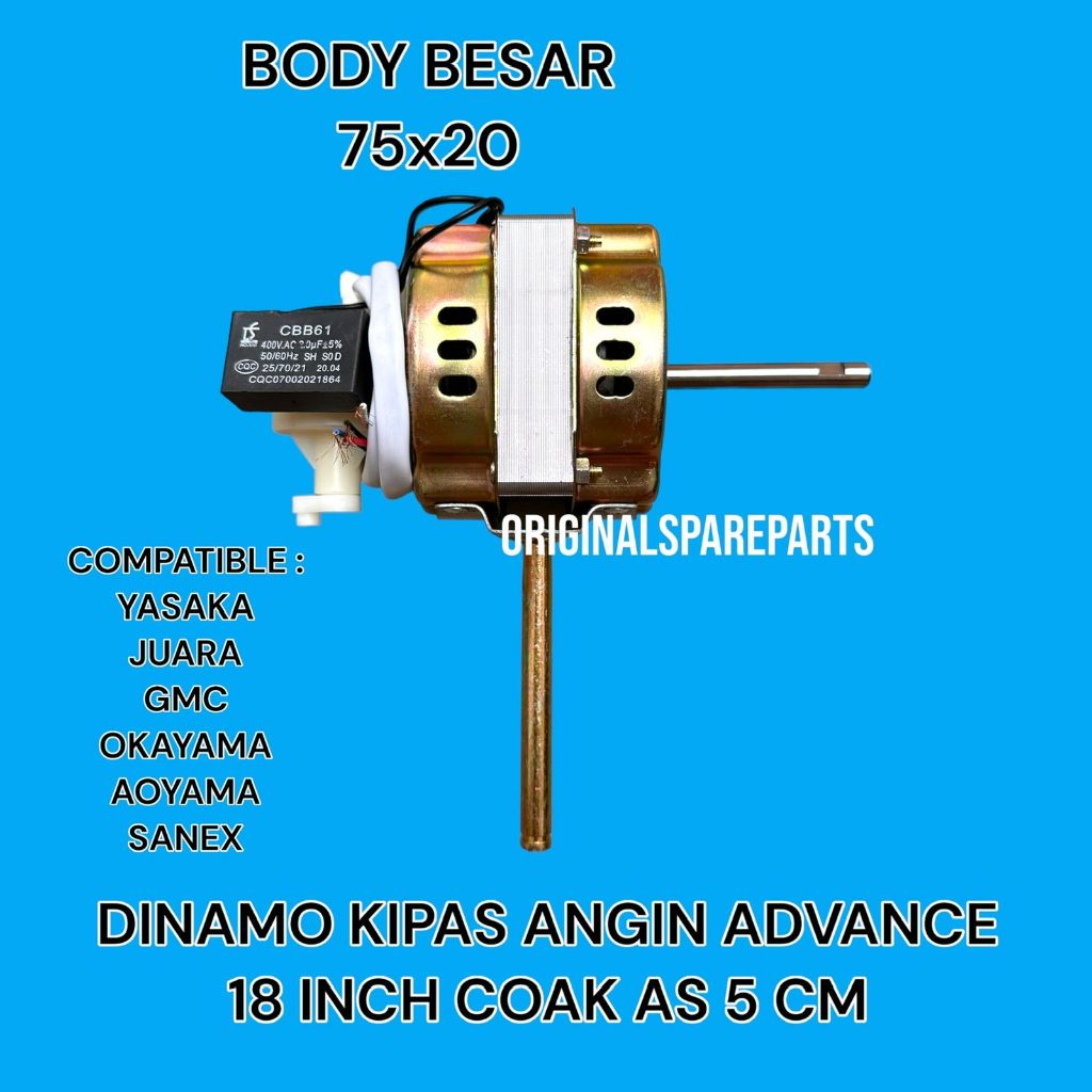 DINAMO KIPAS ANGIN BALING BESI COAK / DINAMO KIPAS ANGIN ADVANCE / MESIN KIPAS ANGIN TORNADO