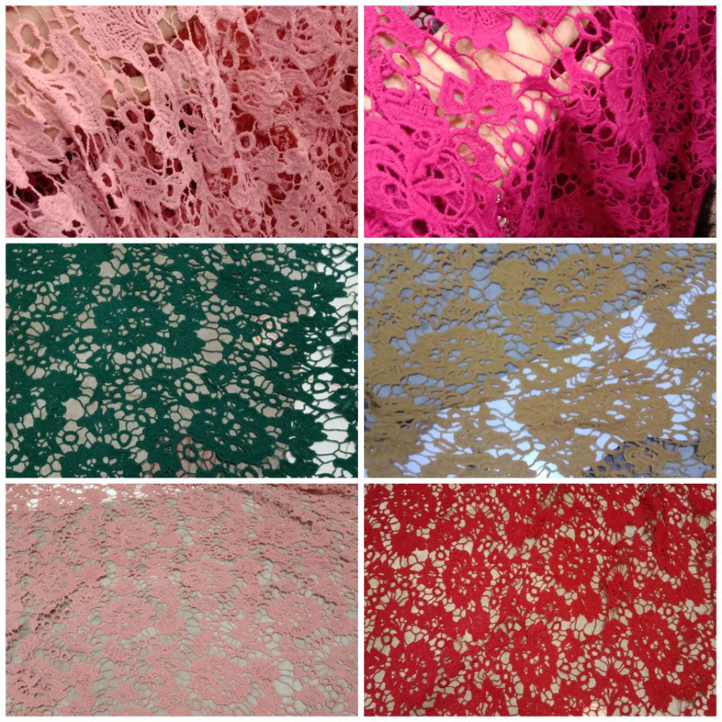 Kain Brokat Prada / Harga / 0.5m / Kain Brokat Prada Meteran / Bahan Brokat Prada / Bahan Brokat Pra