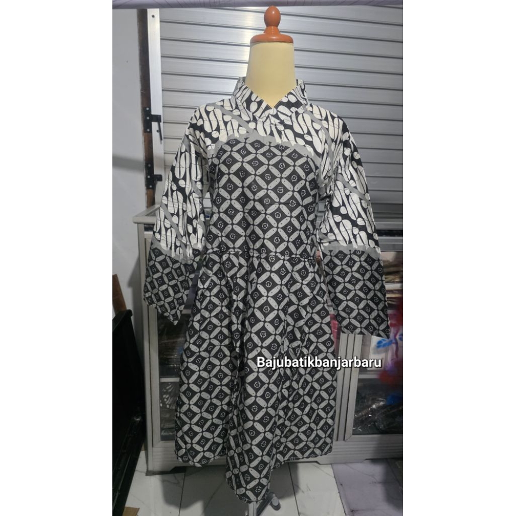 TUNIK BATIK WANITA / BATIK KANTOR / BATIK KULIAH / BAJU BATIK WANITA KANTOR / BATIK KONDANGAN / BAJU
