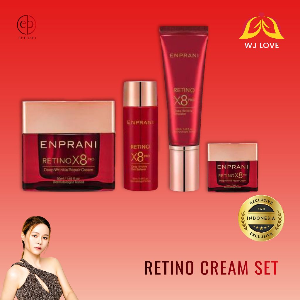 ENPRANI Retino X8 Pro Deep Wrinkle Repair Cream | Pelembab Anti Aging