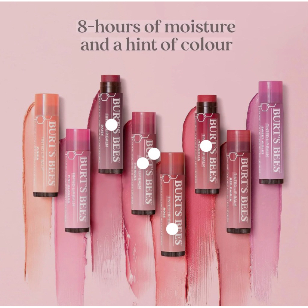 Burts Bees Lip Balm/Burt’s Bers Tinted Lip Balm ( Hibiscus) Original Ready