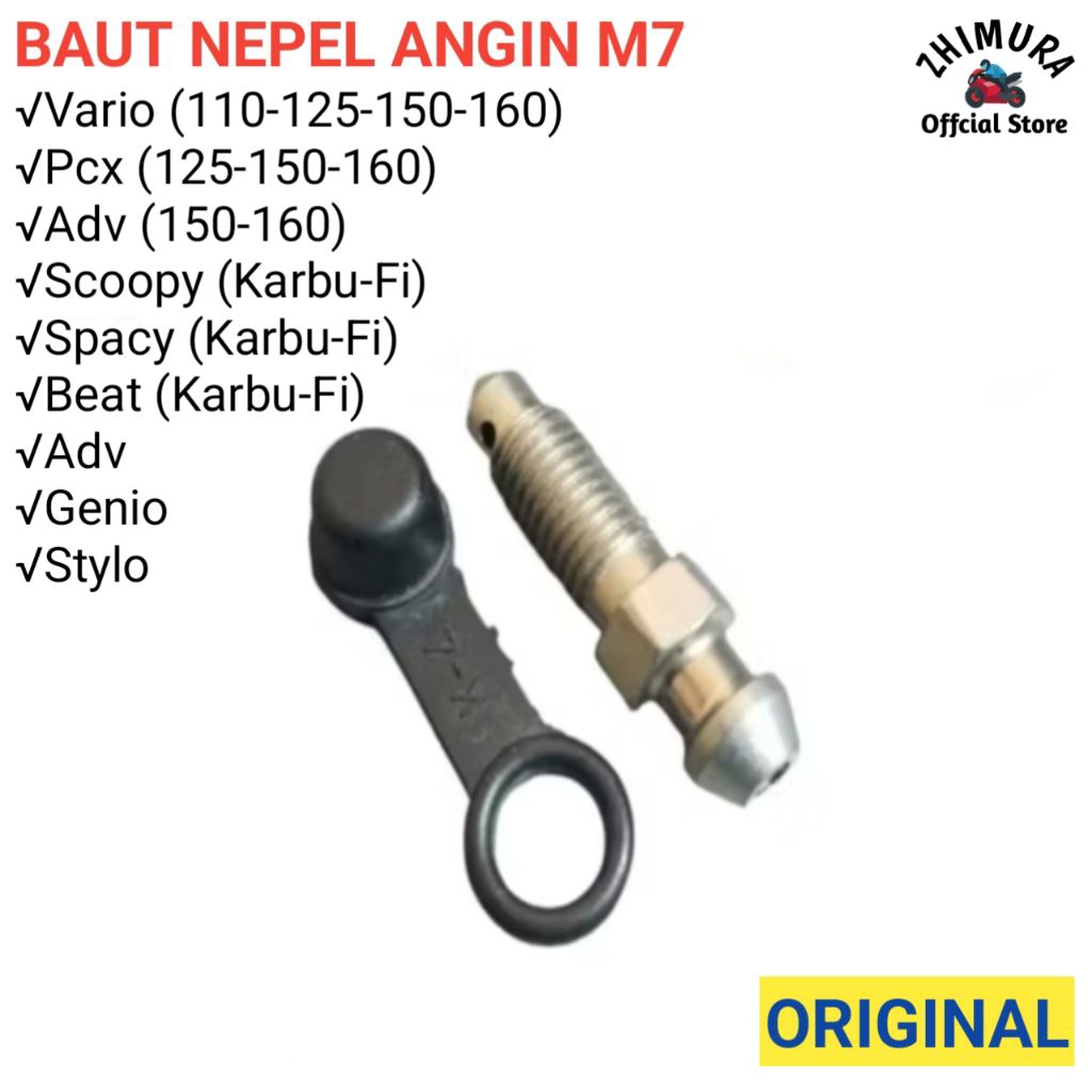 Baut Nepel Angin 7 Beat Vario Scoopy Adv Pcx Genio Stylo ORIGINAL BACA KETERANGAN