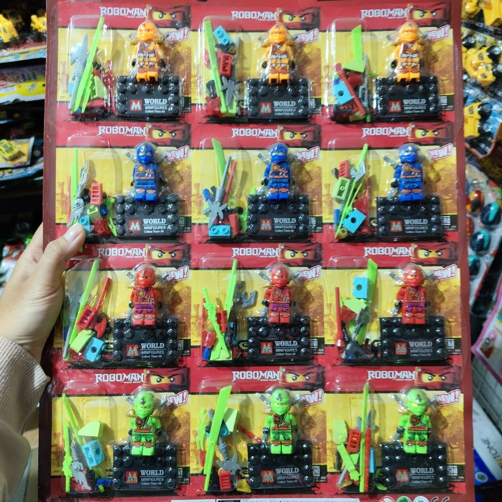 4pcs / roboman ninja hero / action figure / mainan edukasi