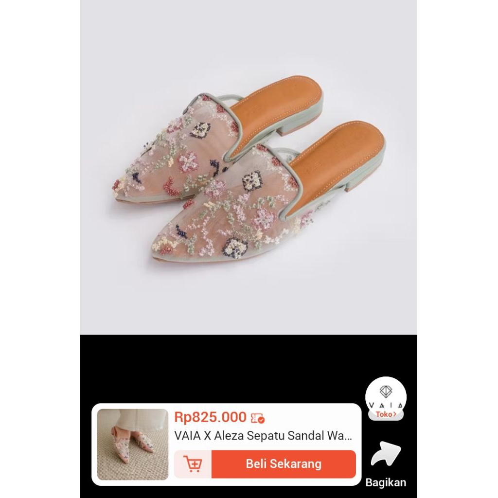 Vaia mules sandal preloved size 37