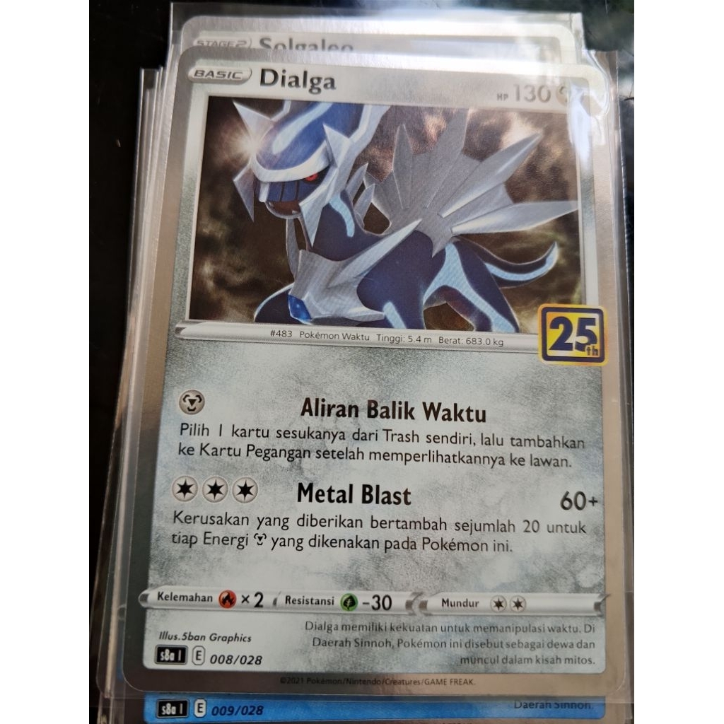Pokemon TCG DIALGA holo 25th ind