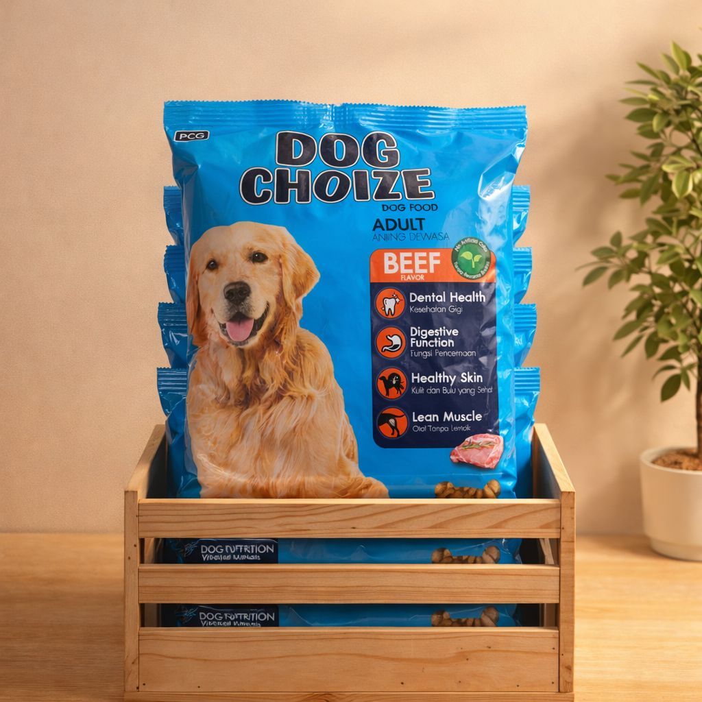Dog Choize Beef, Makanan Anjing, Makanan Anjing Kering Dog Choize, Dog Choize Biru