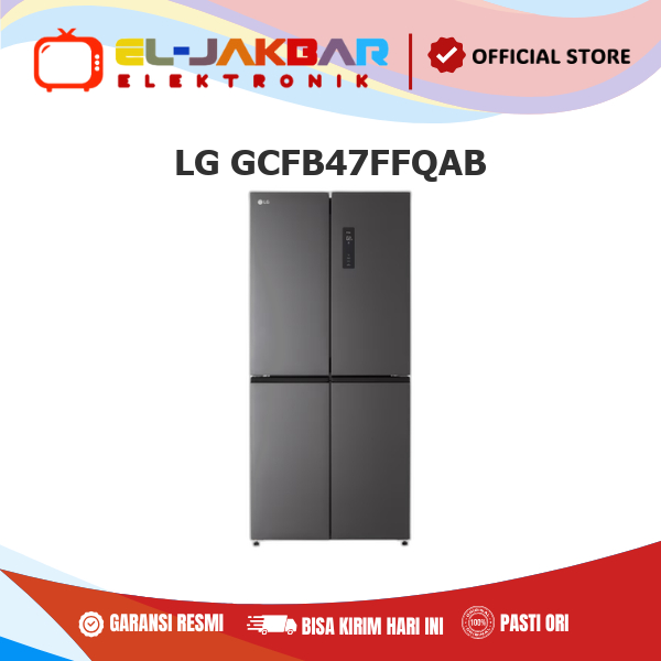 LG GCFB47FFQAB Kulkas 4 Pintu Side By Side 470L Express Cool Inverter Compressor GC-FB47FFQAB
