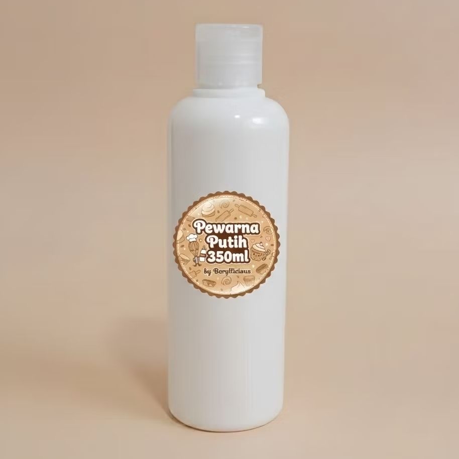 Beryllicious.id - Pewarna Putih cair untuk makanan baking cooking kue foodgrade 350ml murah