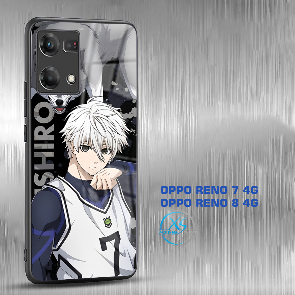 [MT42]  Case Glossy | OPPO RENO 7 | 8 4G | Case Kekinian | XINGSHOP | Casing Kilau HD Motif NAGI SEI