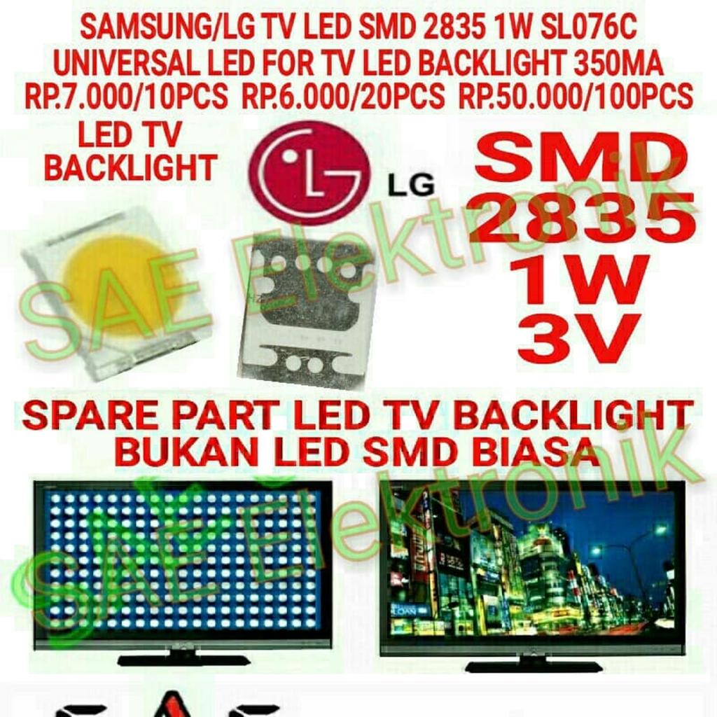 LED TV Backlight SMD 2835 1W 3V SL076C