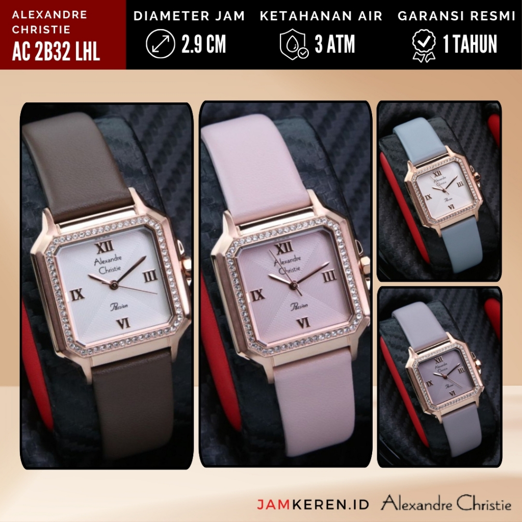 Alexandre Christie - Jam Tangan Wanita - Jam Wanita Elegan Mewah - AC 2B32 LH Original Garansi Resmi
