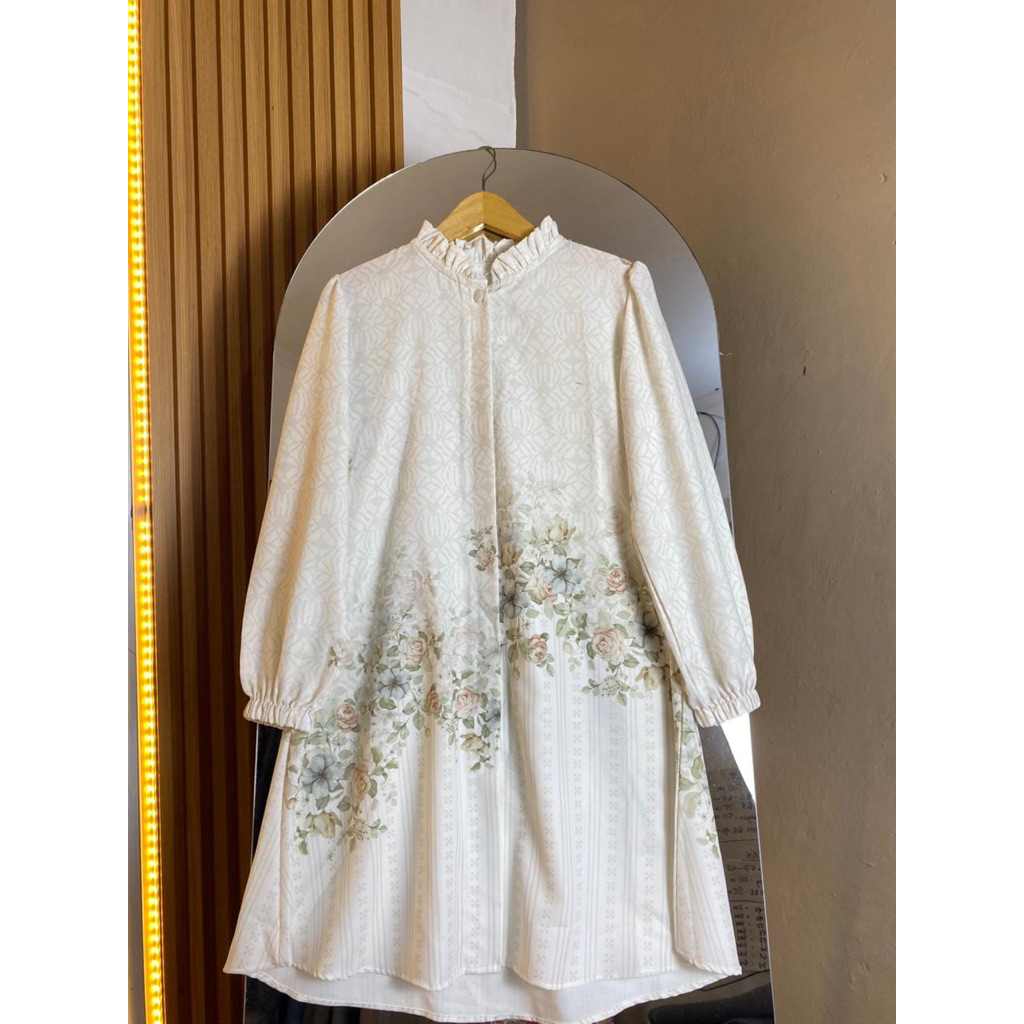 Aluna Tunik Muslim Wanita/ Atasan Tunik wanita lengan panjang