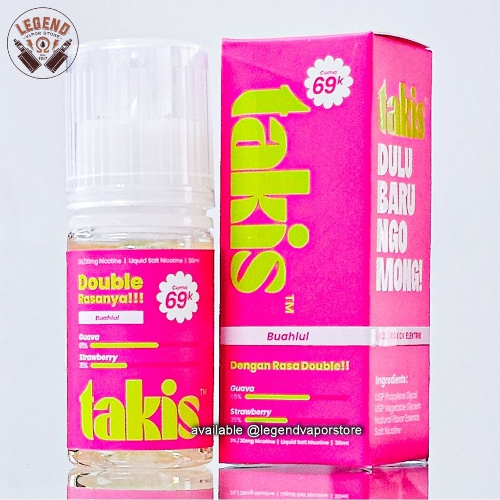 SALT NIC - LIQUID TAKIS Guava Strawberry 30ML 30MG AUTHENTIC