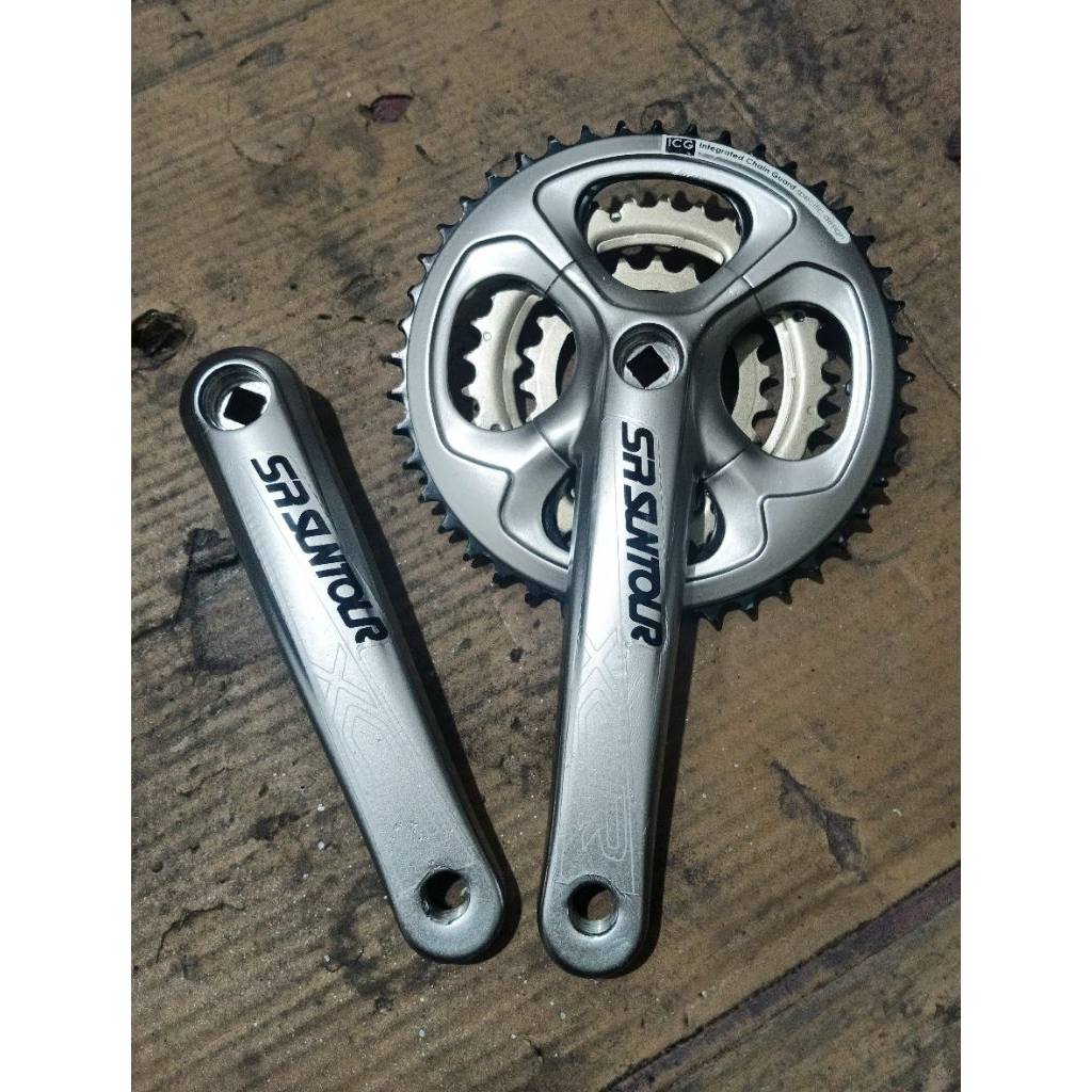 crank SR suntour xcr triple BCD 104 170mm