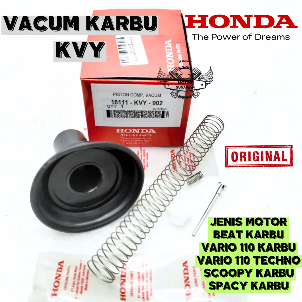 16111-KVY-902 ORIGINAL Vacum Karburator KVY / KVB Honda Beat Karbu Vario 110 Karbu Vario 110 Techno 