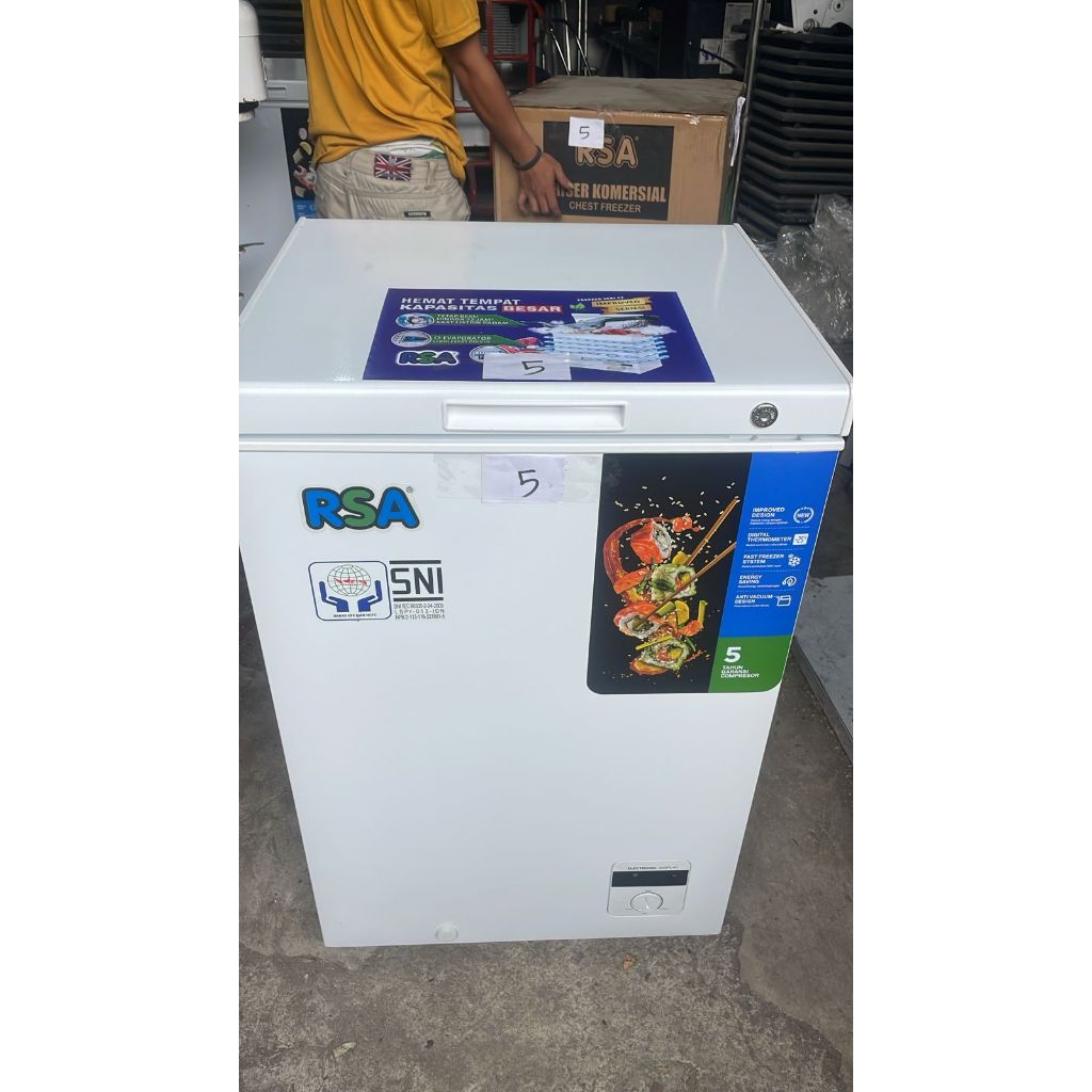 RSA CF-110 Chest Freezer - Box Pendingin Frozen Food Ice Cream Dll (5)