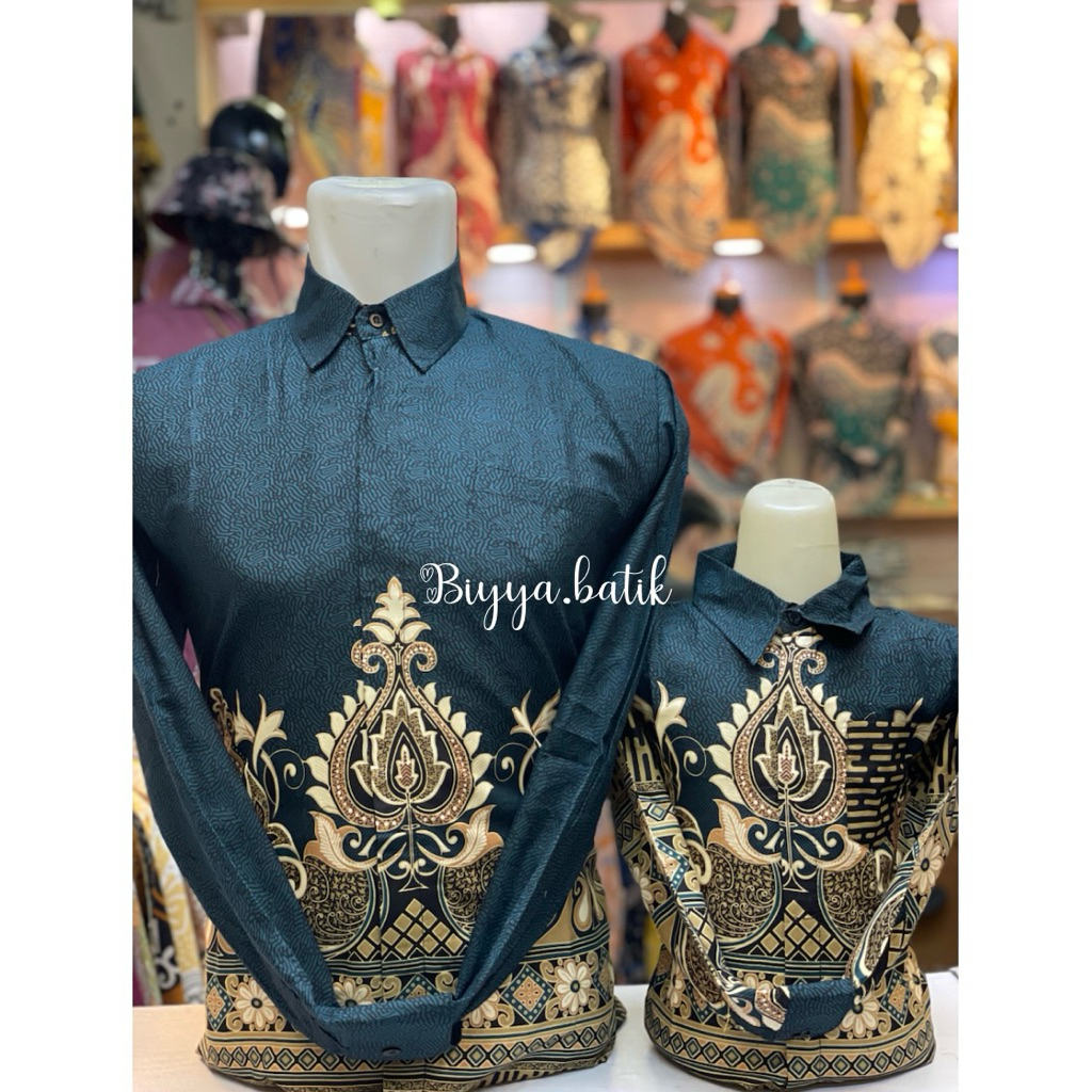 BATIK PRIA DEWASA DAN ANAK LENGAN PANJANG KATUN SOLO MERAH MARUN