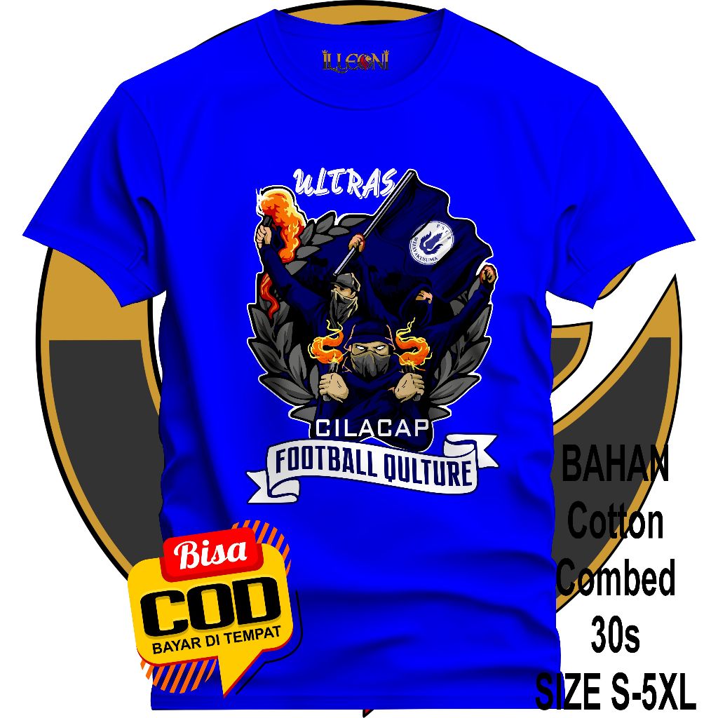 BIG SIZE (S-5XL) KAOS Ultras Cilacap Football Qulture | KAOS PSCS Cilacap / KAOS Wijaya Kusuma