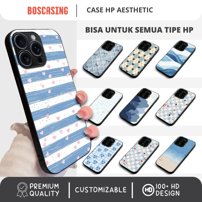 [PREMIUM] Casing Case HP Iphone Samsung Oppo Vivo Redmi Realme Infinix Custom Gambar Motif Aesthetic
