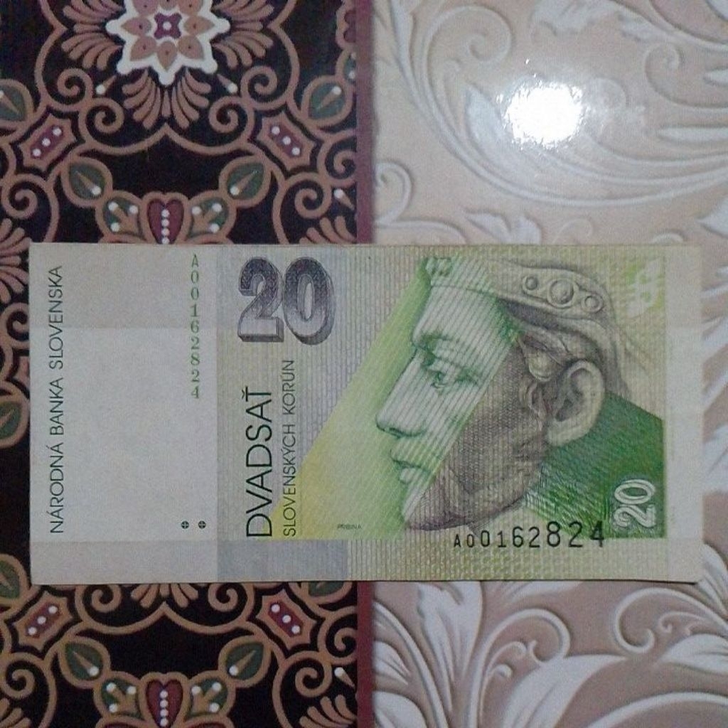 Uang Slovakia 20 korun 1993 xf