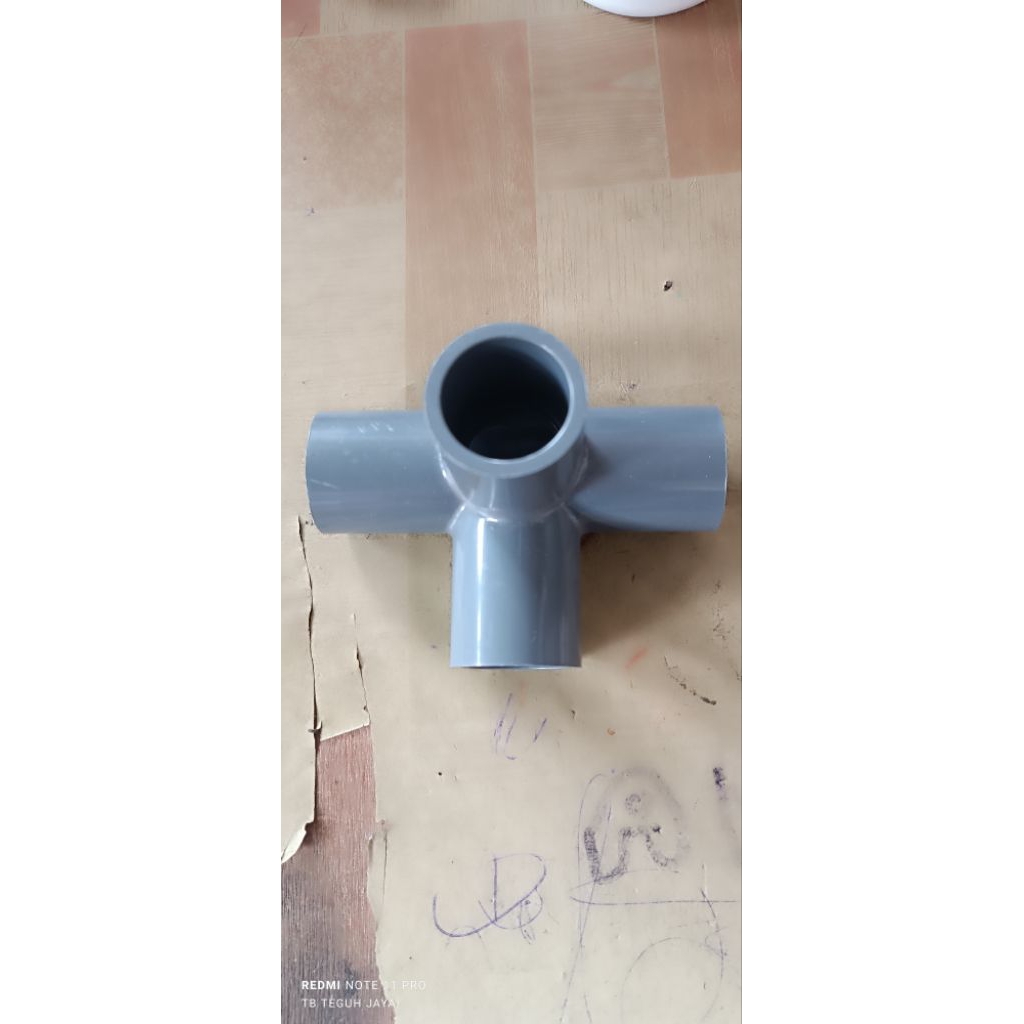 Tee PVC 4 Way SCG - Tahan Kimia, Ramah Lingkungan, Kuat