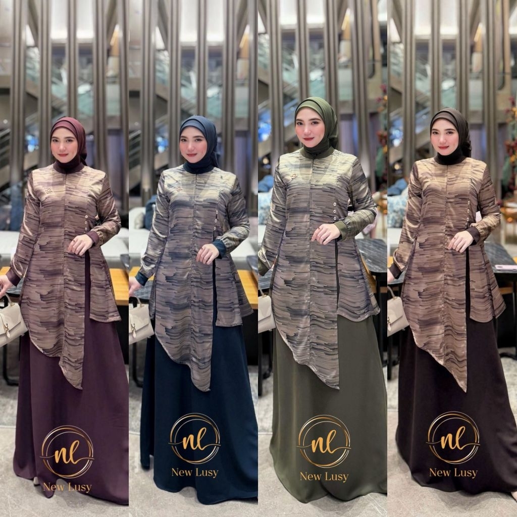 Shevira dres new lusy gamis terbaru new lusy gamis mewah