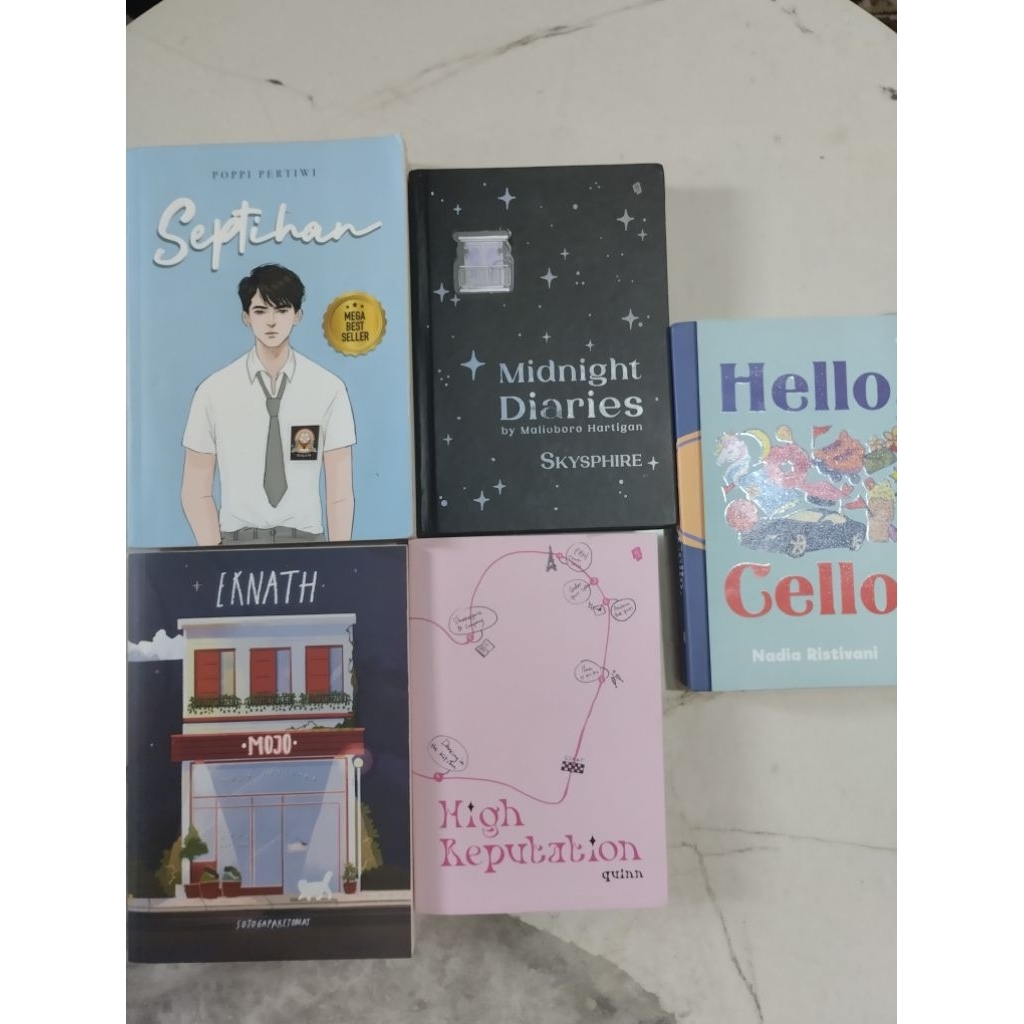 JUAL NOVEL AU/WATTPAD (Septihan, Eknath,hellocello, Malioboro, high repution)