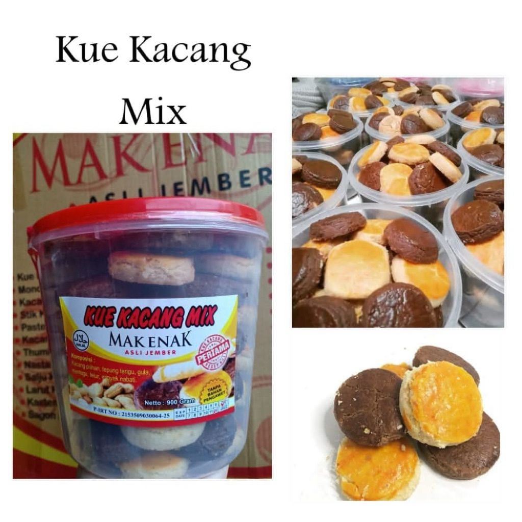 Kue kacang mix varian Mak Enak 900gr