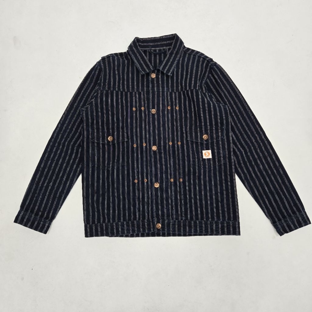 unreleased work jacket denim wabash double line