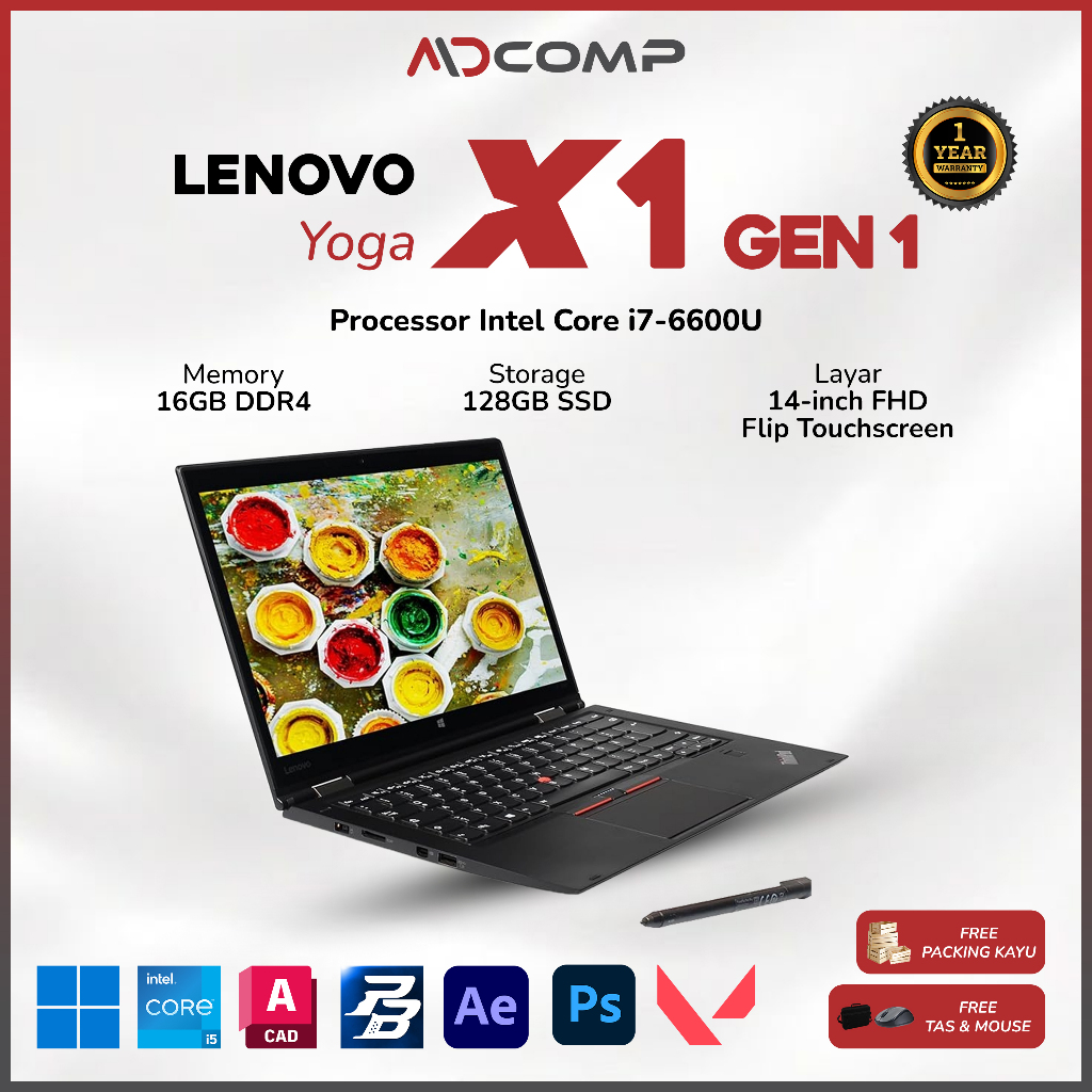 Laptop Lenovo Thinkpad X13 Yoga / X1 Yoga Gen 1 / L13 Yoga Gen2 Intel core i5/i7 RAM 8GB/16GB SSD 12