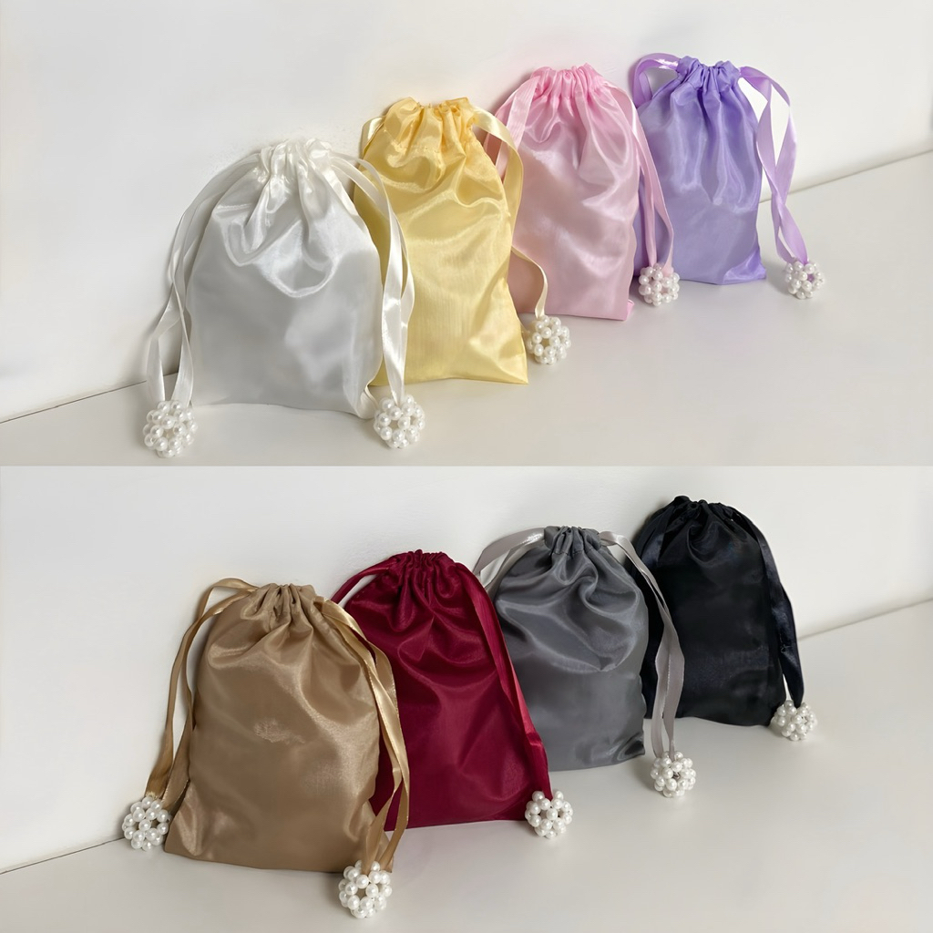 FANMY || pouch serut satin | satin pouch | pouch satin serut | dustbag satin | tas serut | furing ta