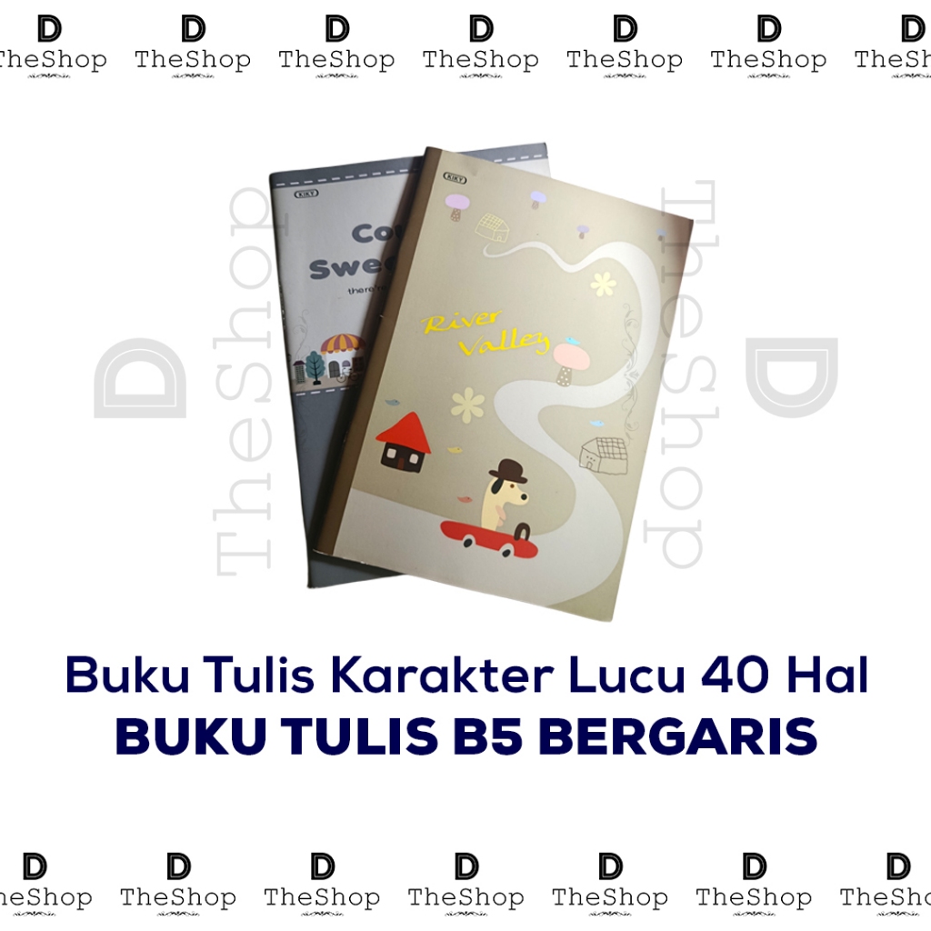 Buku Tulis Bergalis Big Boss Boxy Kiky B5 Karakter Lucu 40 Halaman