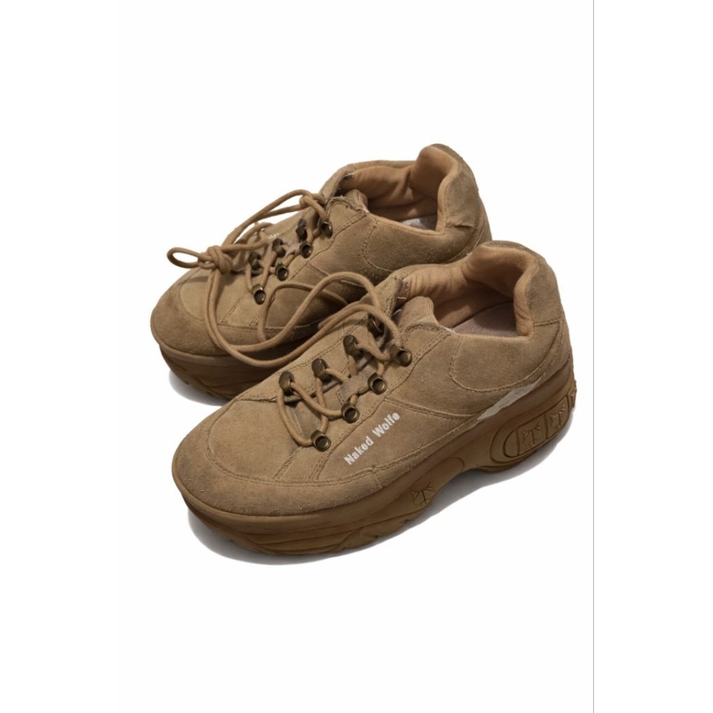 Sepatu Naked Wolfe Platform Brown (Preloved)