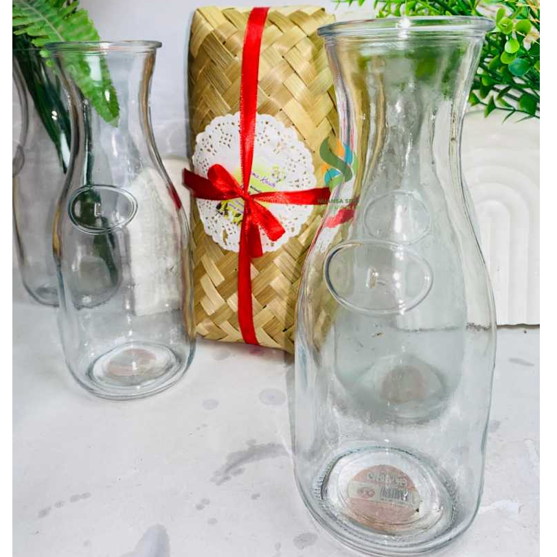 Bela Jug Glass Gelas Jar Teko Termos Kaca Gelas Kaca Cafe Botol Karaf Decanter Estetik