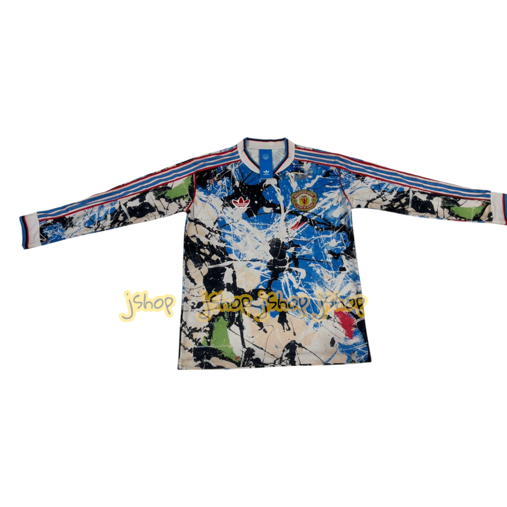 BAJU BOLA JERSEY BOLA JERSEY FUTSAL JERSEY OLAHRAGA JERSEY SEPAK BOLA JERSEY MU STONE ROSES LENGAN P