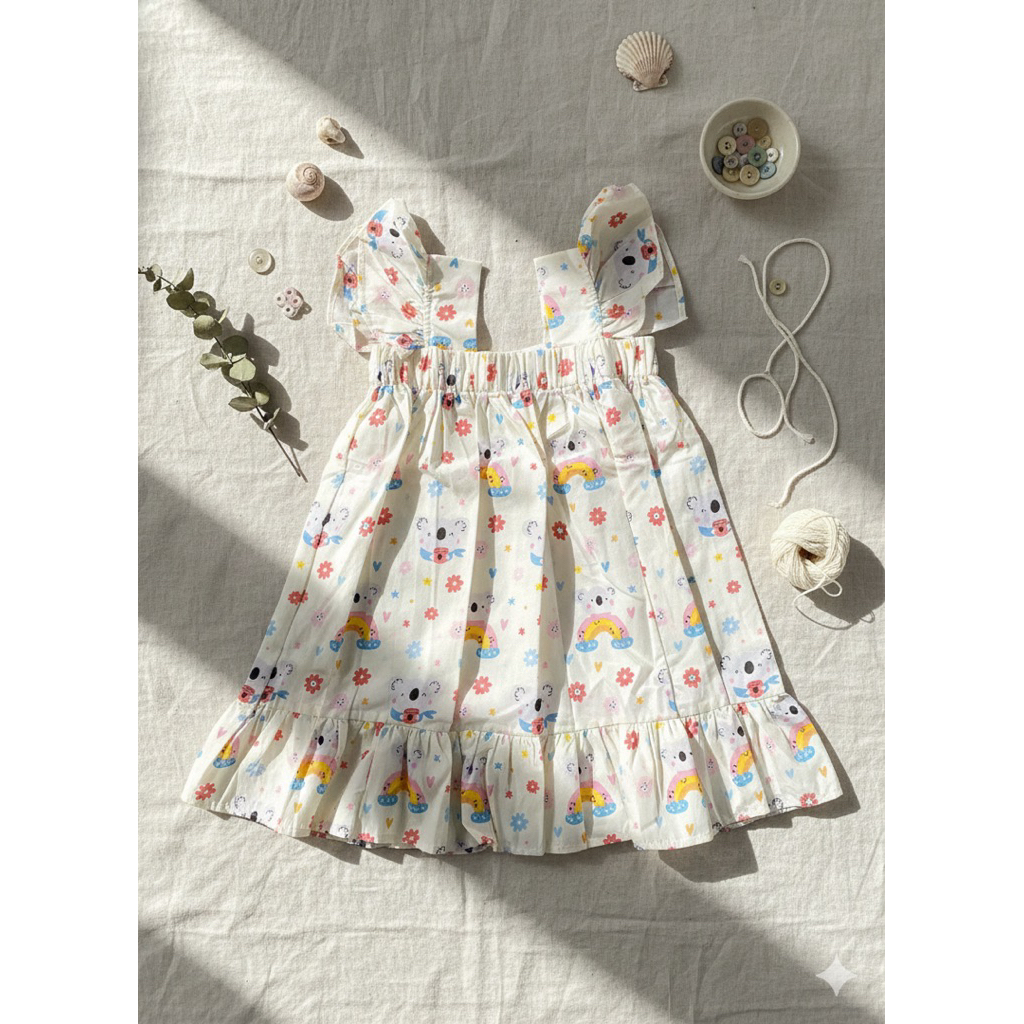 Dress daster anak perempuan lucu usia 2 3 4 tahun