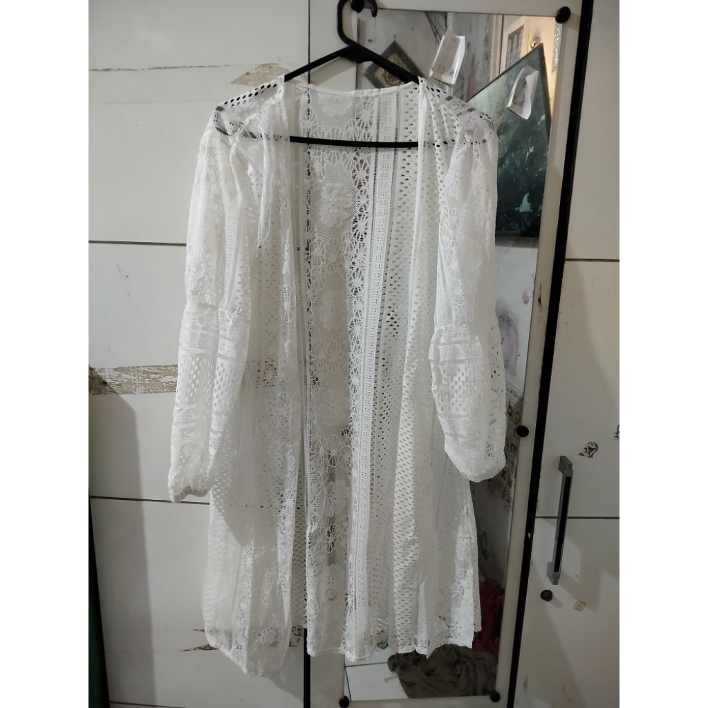 Outer Rajut putih Wanita