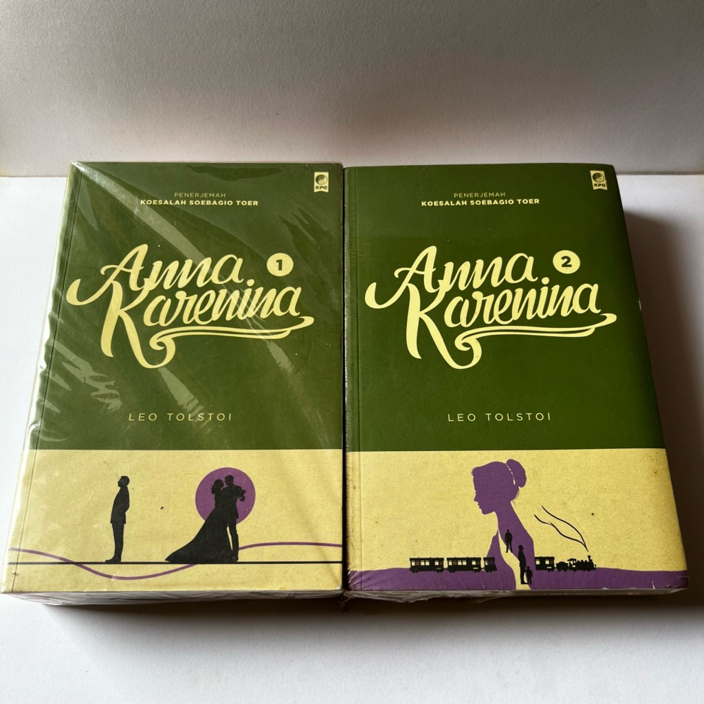 NOVEL ANNA KARENINA LEO TOLSTOY JILID 1 JILID 2 ORIGINAL - NOVEL TERJEMAHAN - NOBEL SASTRA
