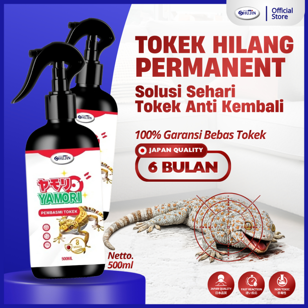 SHUJIN YAMORI Semprotan Pengusir Tokek Ampuh Solusi Tokek Minggat Cairan Pembasmi Tokek Rumah Gudang