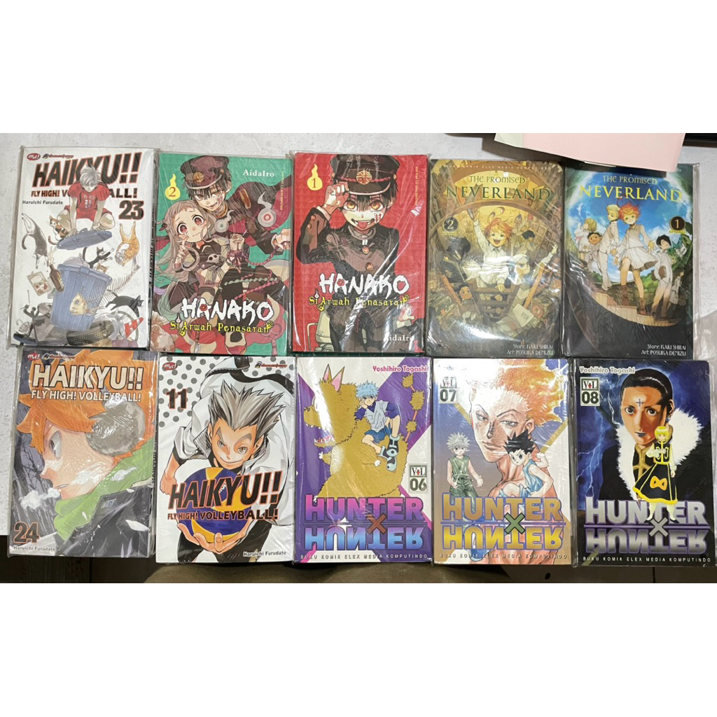 komik haikyuu, hanako, neverland, hxh (preloved)