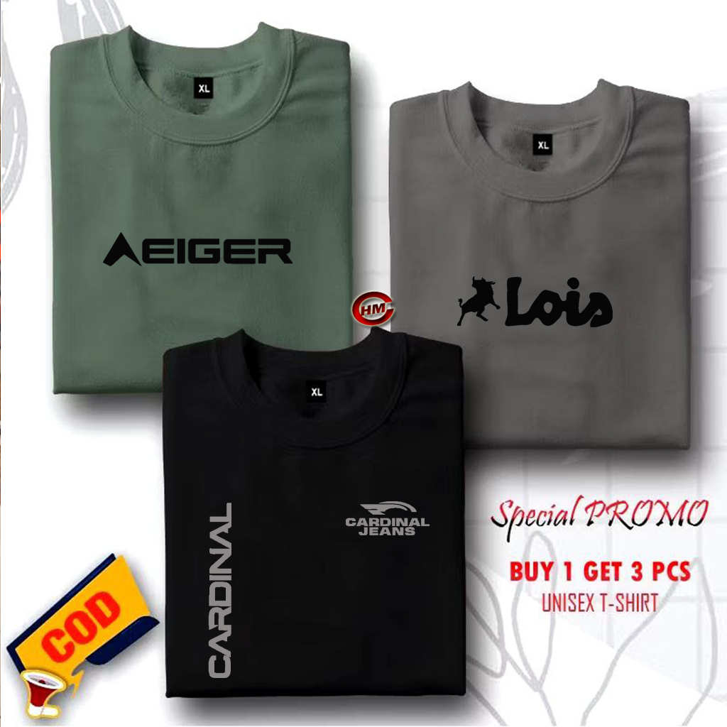 PAY 1 GET 3 PCS ( BAHAN TEBAL ) Kaos Distro100% Catoon Combed Katun - Kaos Distro Cowok Cewek Brande