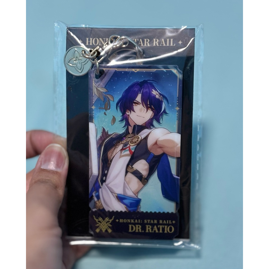 [ HSR Official Merch ] Dr. Ratio Acrylic Keychain | Hoyofest 2023
