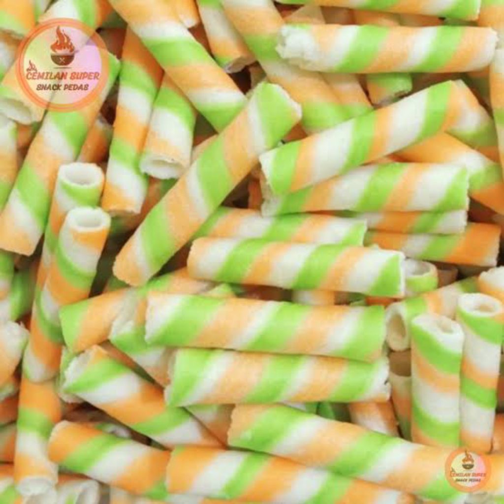 Wafer Roll Barcelona Green Tea Vanilla, 500 gram