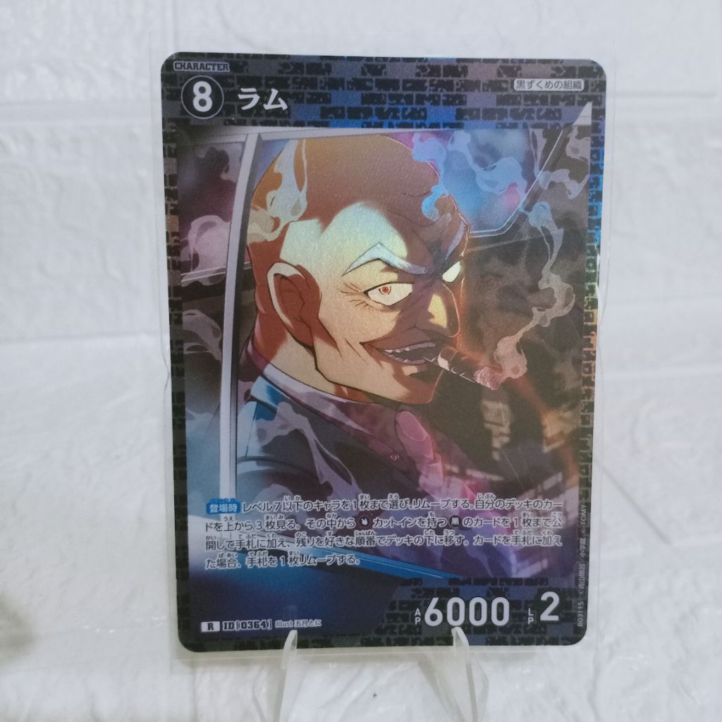 TOMY Kartu TCG detective Conan card Black Organization Ramu Foil