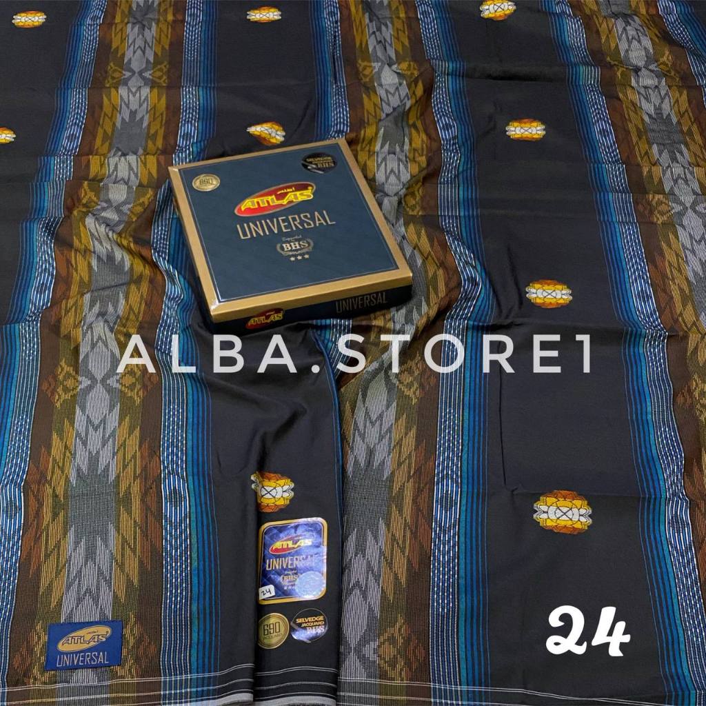 Sarung Atlas Universal Songket Jacquard Sarung Atlas Universal Kembangan Murah Sarung Santri/Sarung 