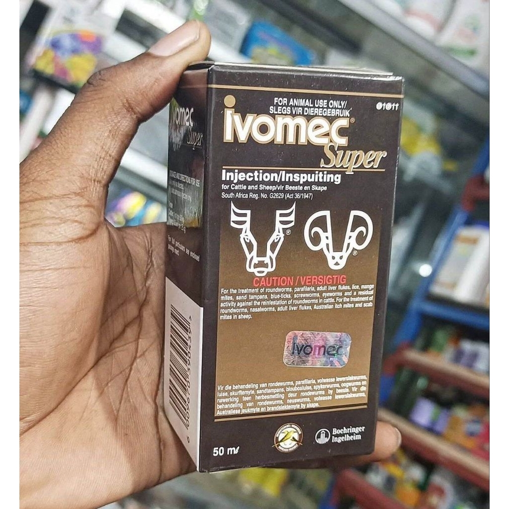 Ivomec Injection 50 ml - Efektif Basmi Endoparasit & Ektoparasit, Nyaman untuk Hewan