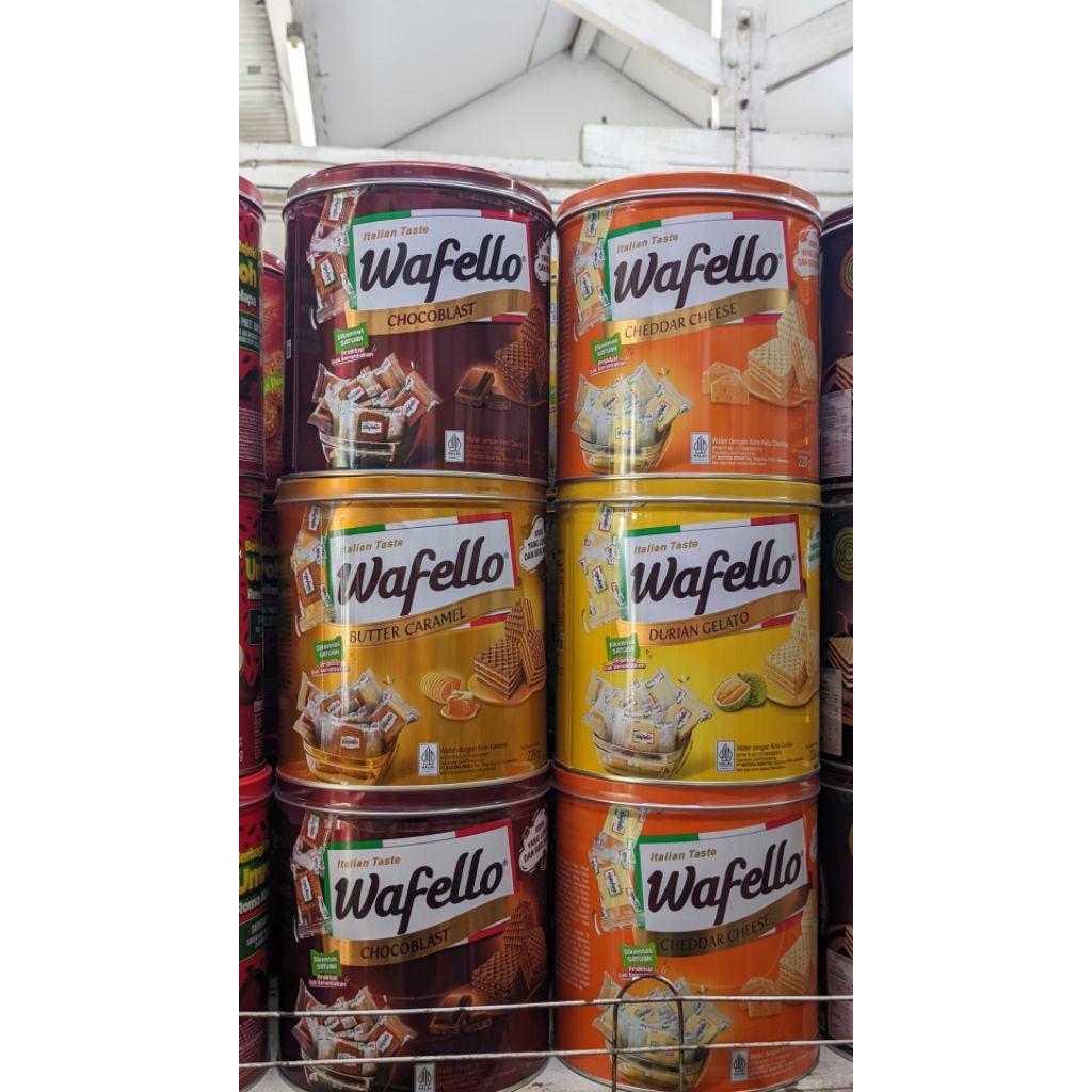 Wafello wafer kaleng 234 g