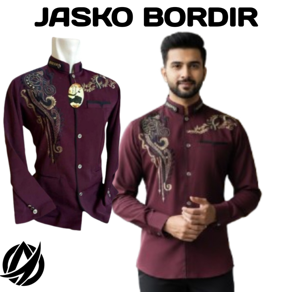 Jasko Jas Koko Bordir Dewasa Lengan Panjang